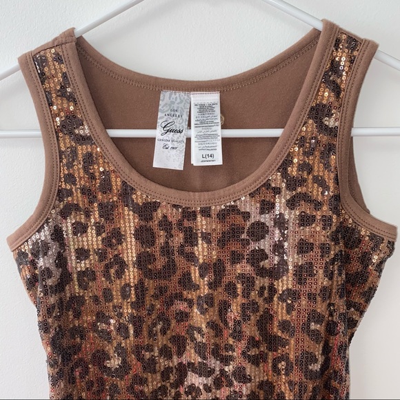 GUESS LEOPARD PRINT BROWN DRESS - Picture 5 of 9